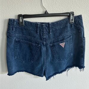 Vintage Guess by Marciano Blue Denim Jean Cutoff Shorts 80s 90s Rare